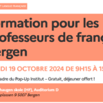 Formation pour les professeurs de français à Bergen